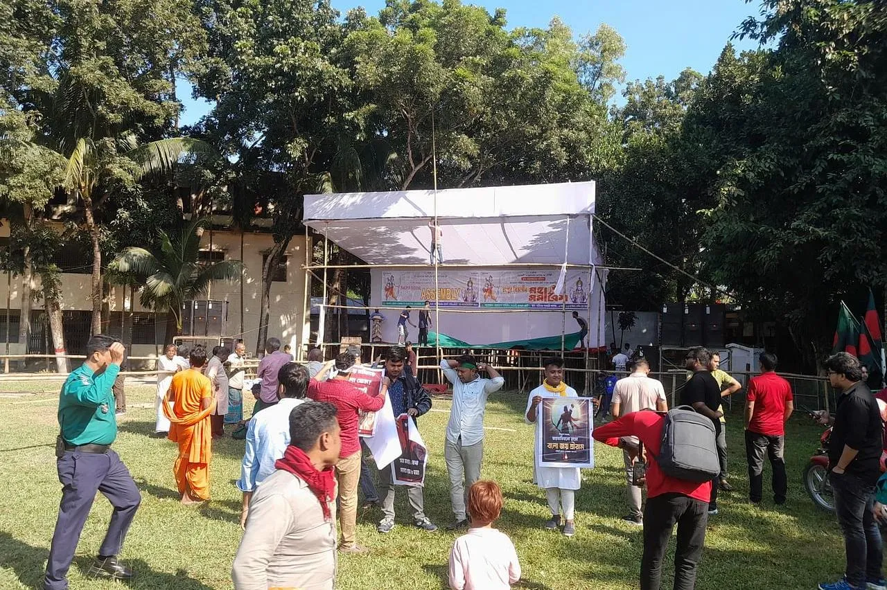 রংপুর জিলা স্কুল মাঠে অনুমতি পায়নি সনাতনী জাগরণ জোট, সমাবেশ হবে মাহীগঞ্জ কলেজে